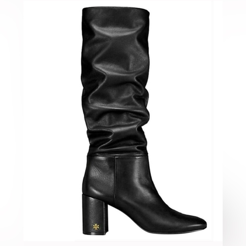 Tory Burch Brooke Slouchy Black Boots- size 7